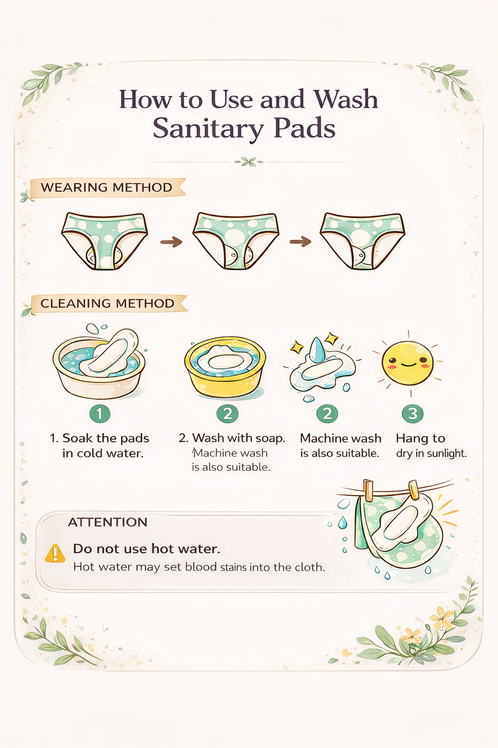 Zenevieva Reusable Cloth Pads